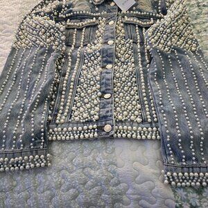 Beaded Jean Jacket